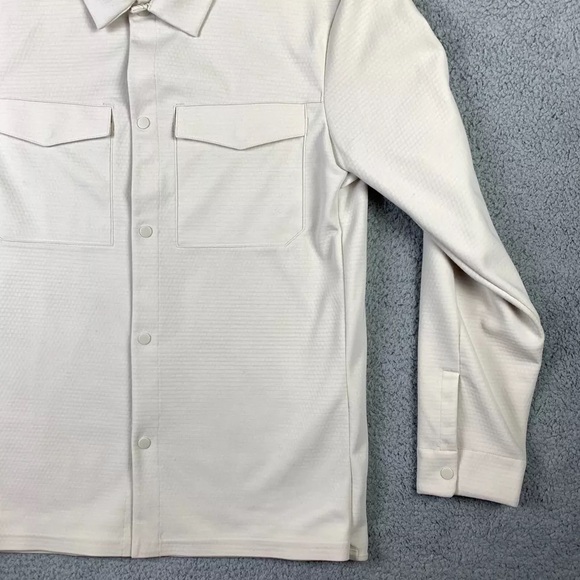 NWOT Lululemon $168 Gridliner Overshirt - bone white MED - Picture 3 of 9